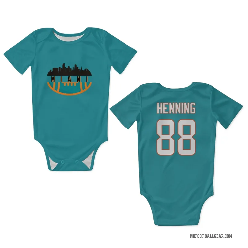 A.J. Henning  Aqua Miami Dolphins  Newborn & Infant Bodysuit