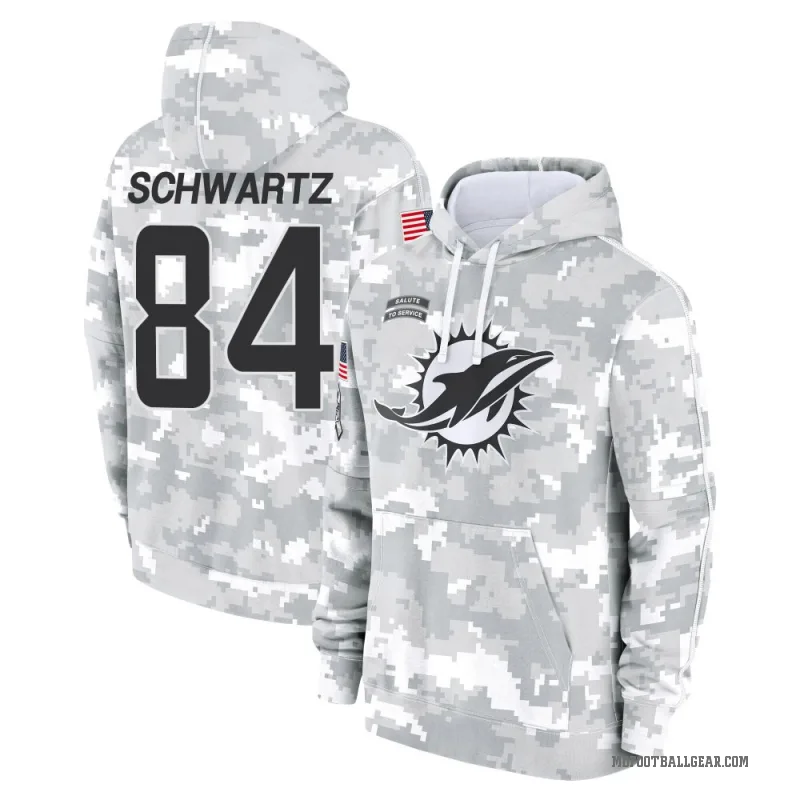 Anthony Schwartz Men's Camo Miami Dolphins Arctic 2024 Salute to Service Club Fleece Pullover Hoodie