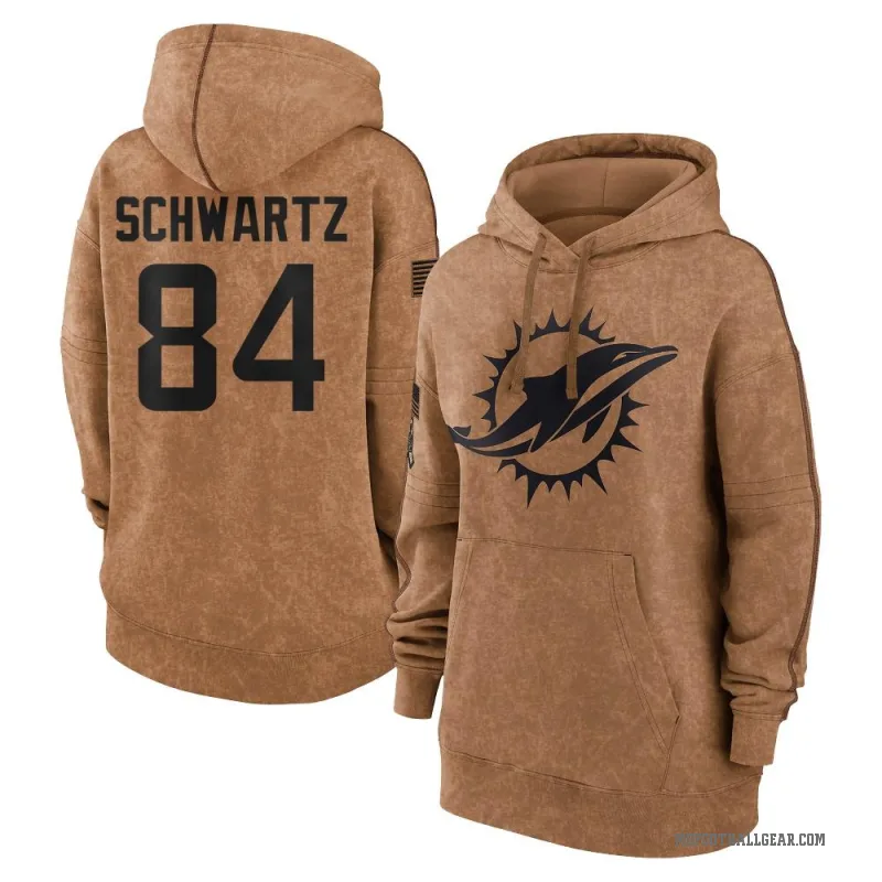 Anthony Schwartz Women's Brown Miami Dolphins 2023 Salute To Service Pullover Hoodie