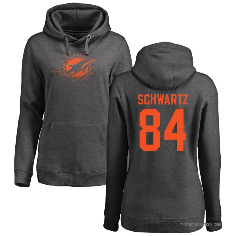 Anthony Schwartz Women's Miami Dolphins Pro Line by Branded Ash One Color Pullover Hoodie