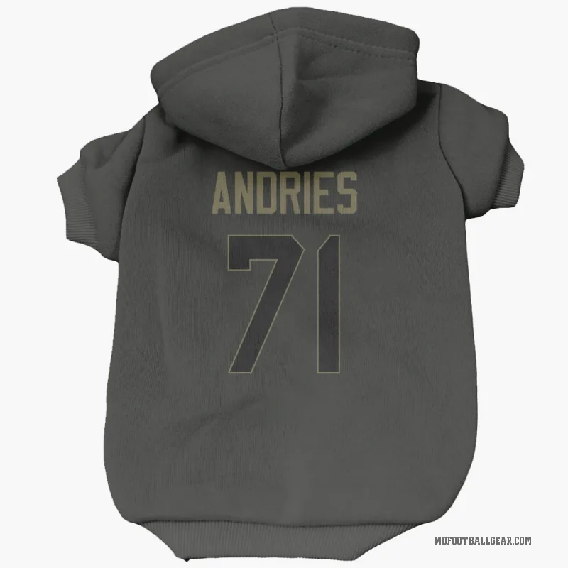Blaise Andries  Black Miami Dolphins  Service Cat & Dog Pet Hoodie