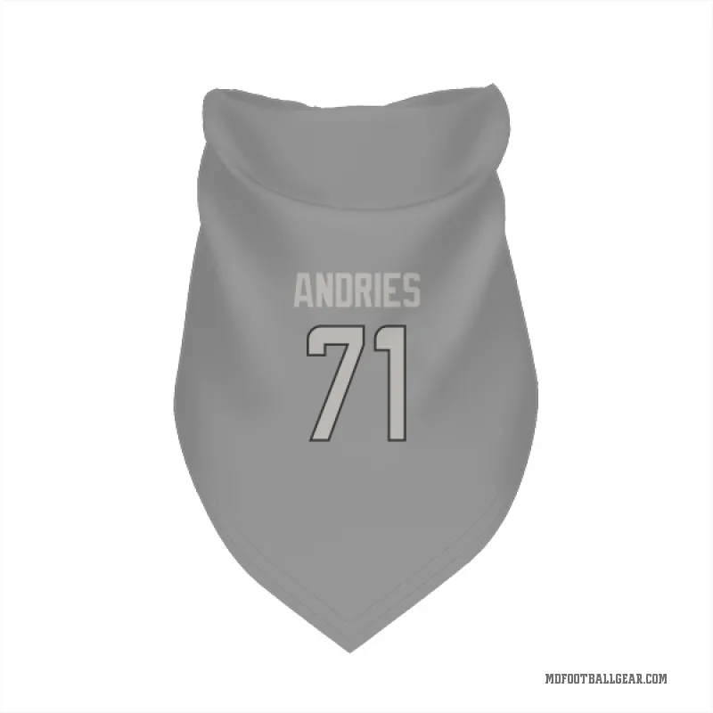 Blaise Andries  Charcoal Miami Dolphins  Cat & Dog Pet Bandana