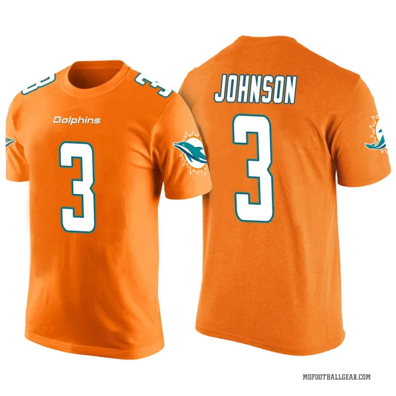 Chris Johnson Men's Orange Miami Dolphins Color Rush T-Shirt