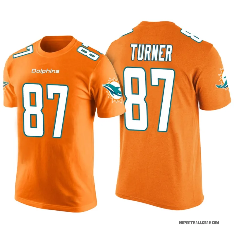 Cole Turner Youth Orange Miami Dolphins Color Rush T-Shirt
