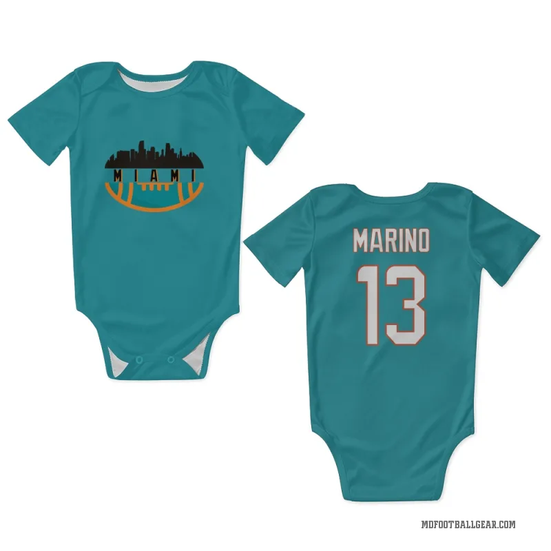 Dan Marino  Aqua Miami Dolphins  Newborn & Infant Bodysuit