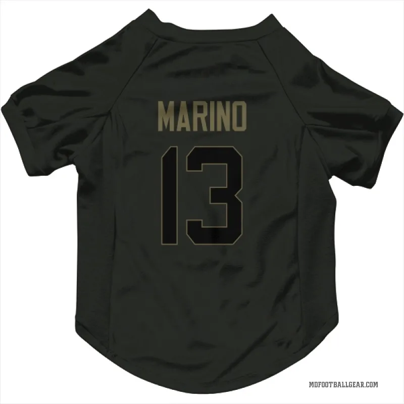 Dan Marino  Black Miami Dolphins  Service Cat & Dog Pet Jersey