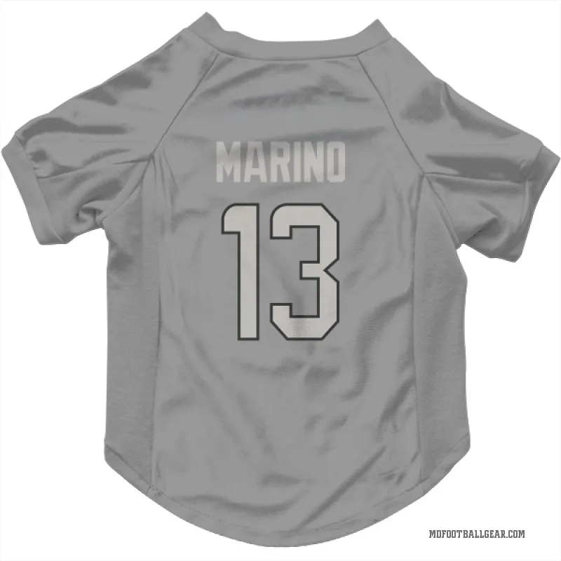 Dan Marino  Charcoal Miami Dolphins  Cat & Dog Pet Jersey