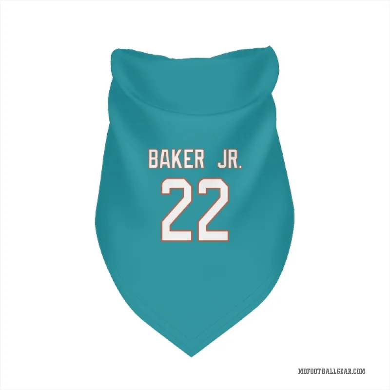 Darrell Baker Jr.  Aqua Miami Dolphins  Cat & Dog Pet Bandana