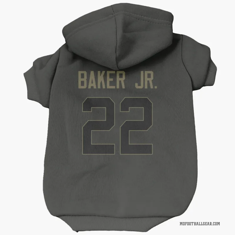 Darrell Baker Jr.  Black Miami Dolphins  Service Cat & Dog Pet Hoodie