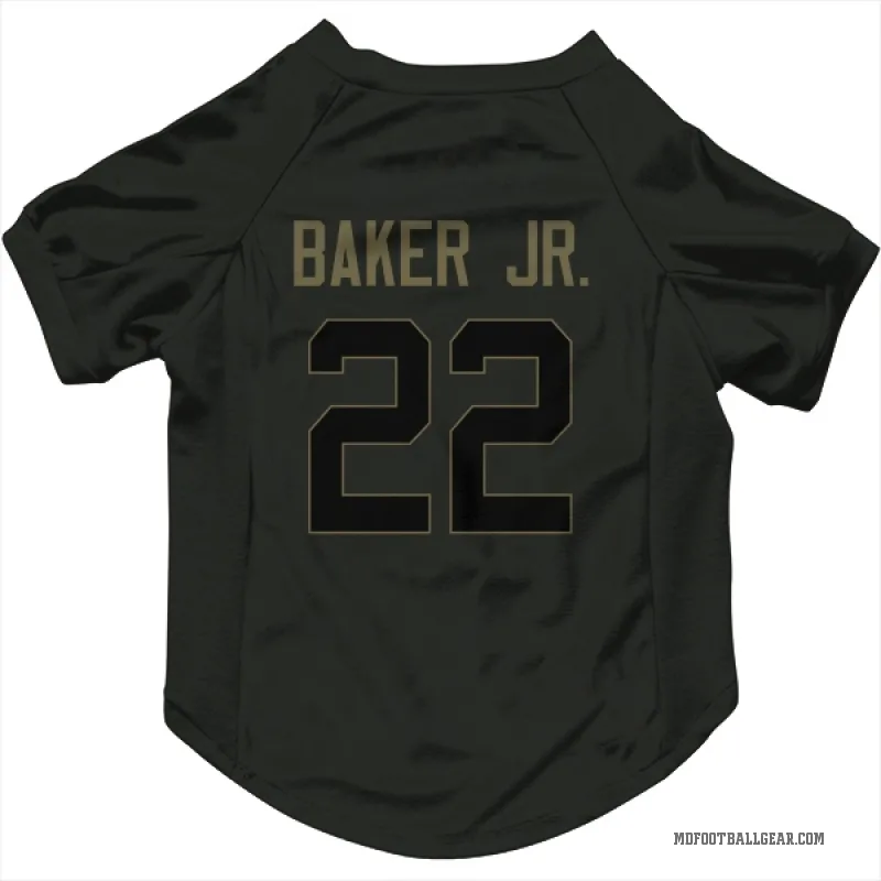 Darrell Baker Jr.  Black Miami Dolphins  Service Cat & Dog Pet Jersey