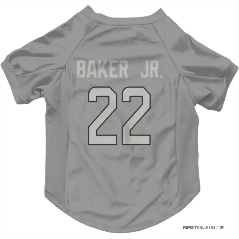 Darrell Baker Jr.  Charcoal Miami Dolphins  Cat & Dog Pet Jersey