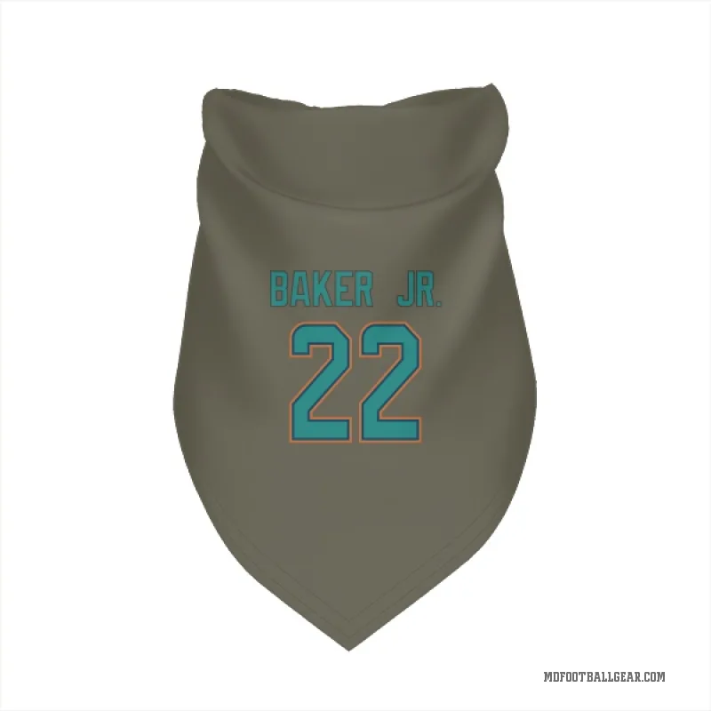 Darrell Baker Jr.  Olive Miami Dolphins  Cat & Dog Pet Bandana