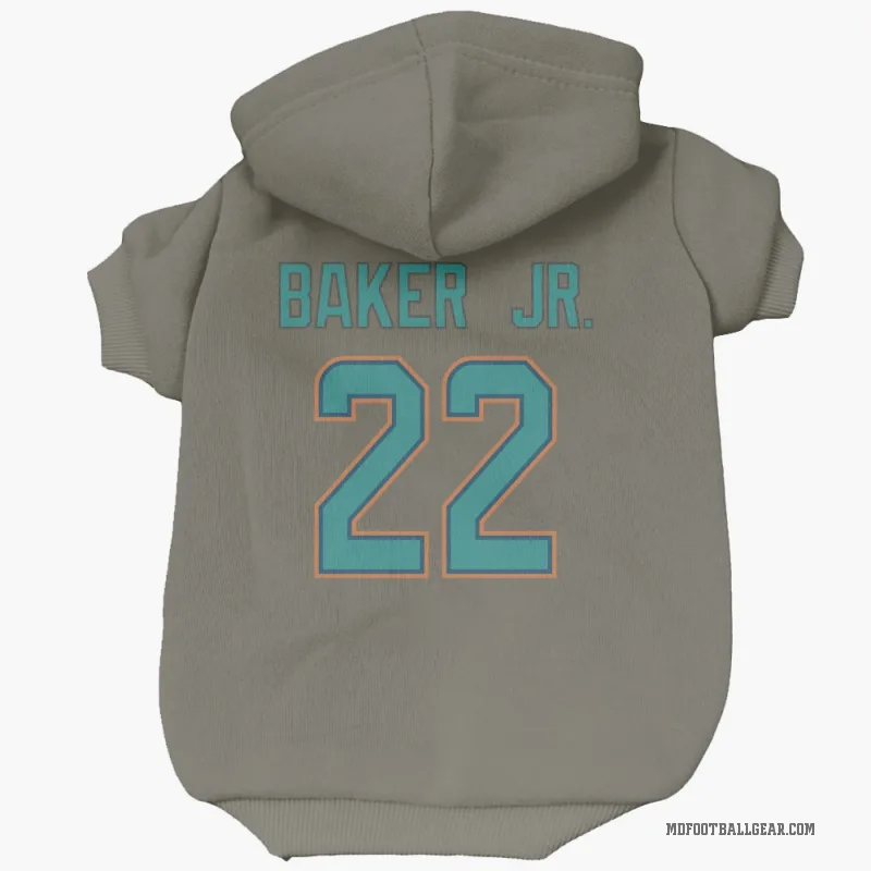 Darrell Baker Jr.  Olive Miami Dolphins  Cat & Dog Pet Hoodie