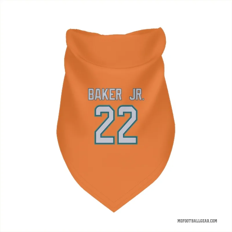 Darrell Baker Jr.  Orange Miami Dolphins  Cat & Dog Pet Bandana