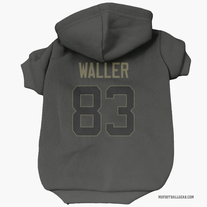 Darren Waller  Black Miami Dolphins  Service Cat & Dog Pet Hoodie