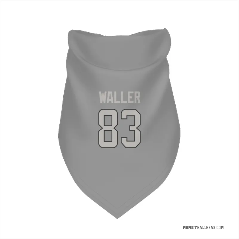 Darren Waller  Charcoal Miami Dolphins  Cat & Dog Pet Bandana