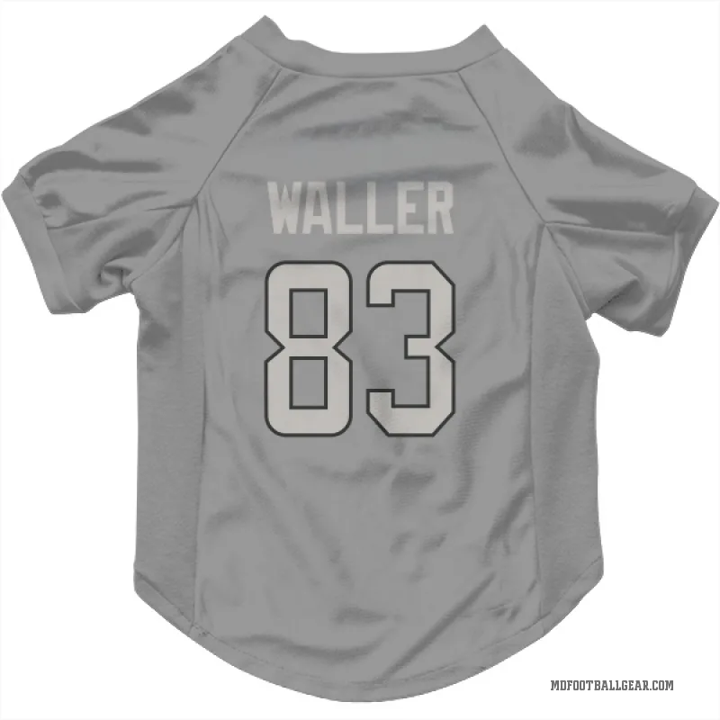 Darren Waller  Charcoal Miami Dolphins  Cat & Dog Pet Jersey