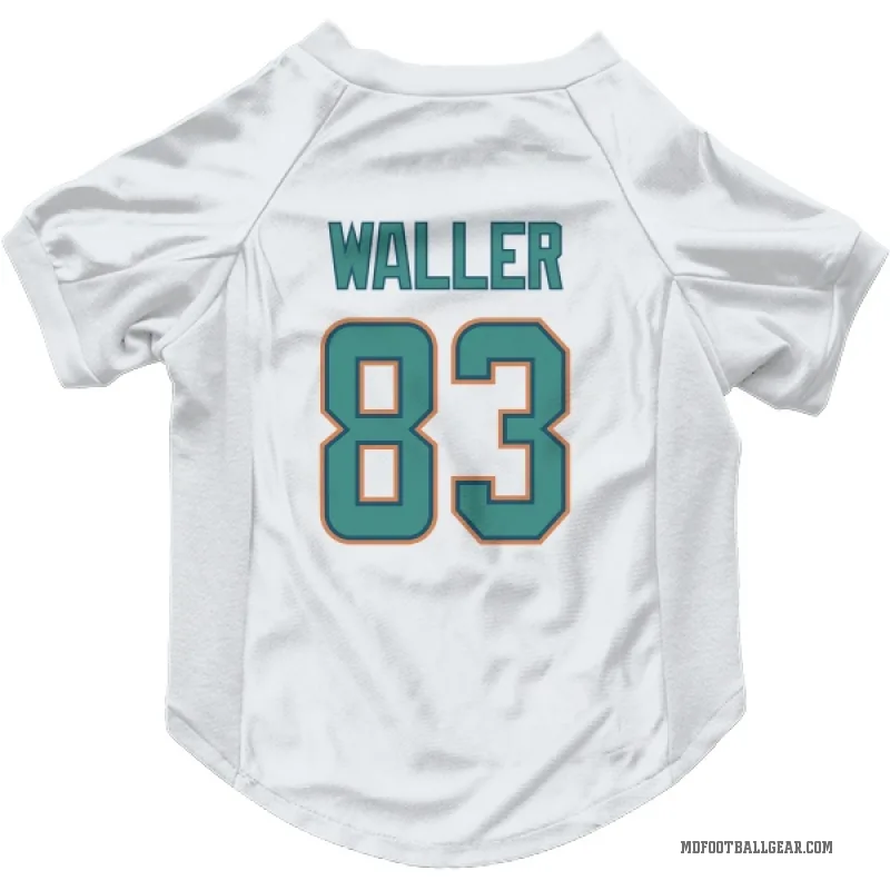 Darren Waller  White Miami Dolphins  Cat & Dog Pet Jersey