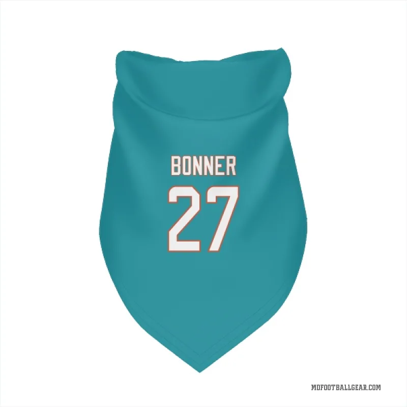Ethan Bonner  Aqua Miami Dolphins  Cat & Dog Pet Bandana