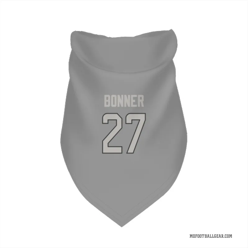 Ethan Bonner  Charcoal Miami Dolphins  Cat & Dog Pet Bandana