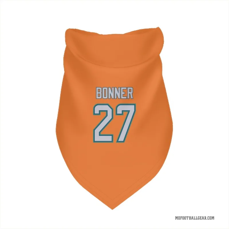 Ethan Bonner  Orange Miami Dolphins  Cat & Dog Pet Bandana