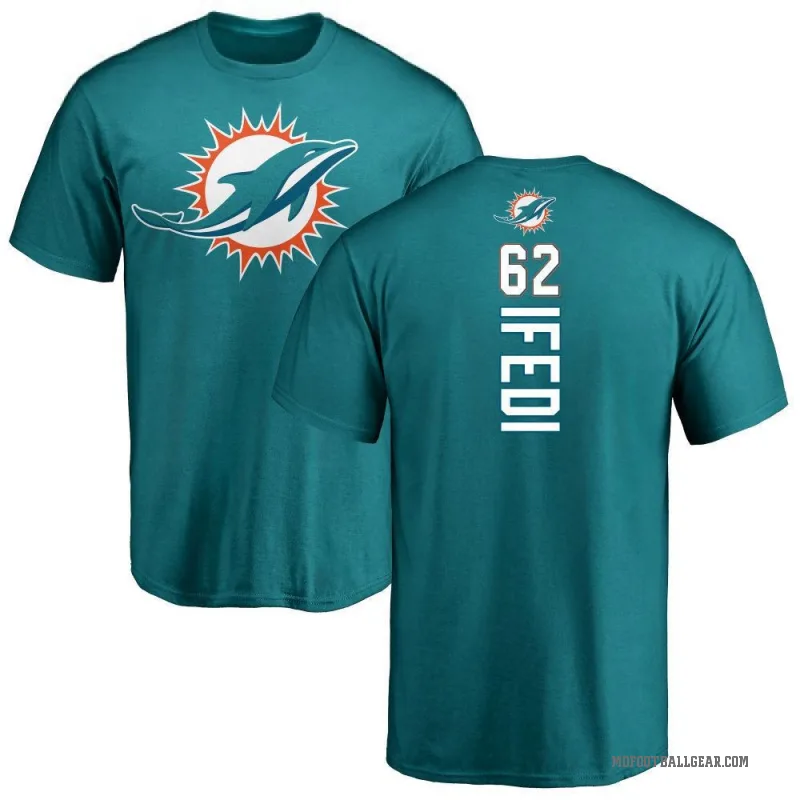 Germain Ifedi Men's Aqua Miami Dolphins Backer T-Shirt -