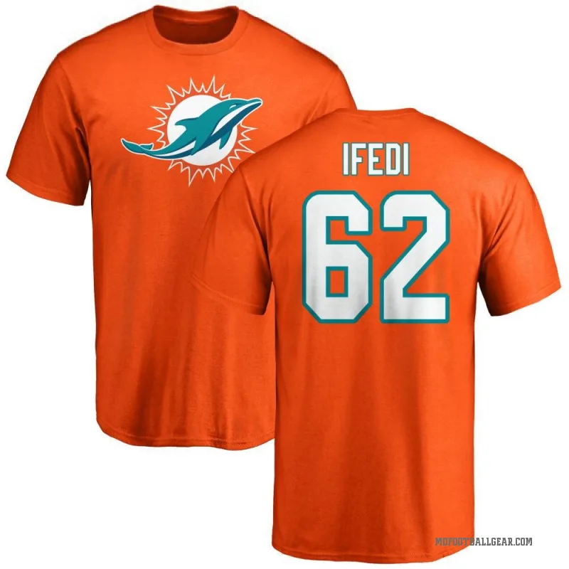 Germain Ifedi Men's Orange Miami Dolphins Logo T-Shirt -