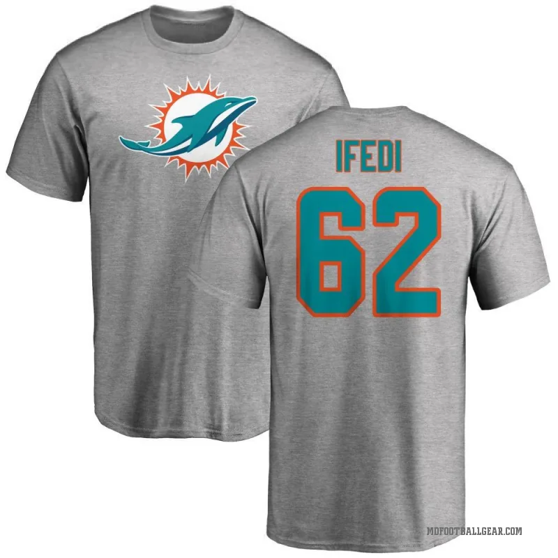Germain Ifedi Youth Ash Miami Dolphins Logo T-Shirt -