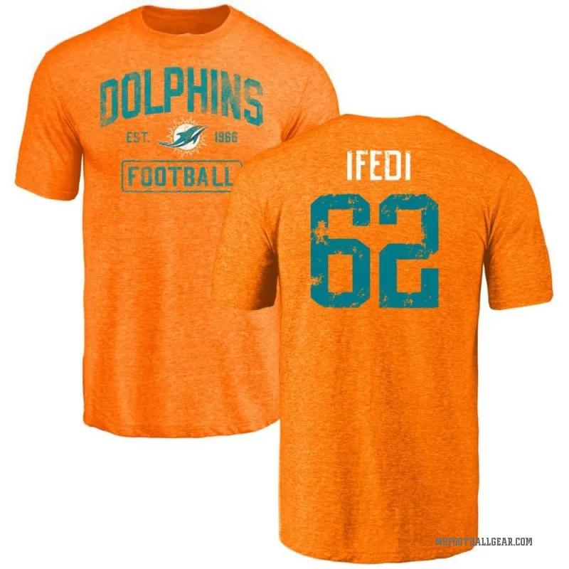 Germain Ifedi Youth Orange Miami Dolphins Distressed T-Shirt