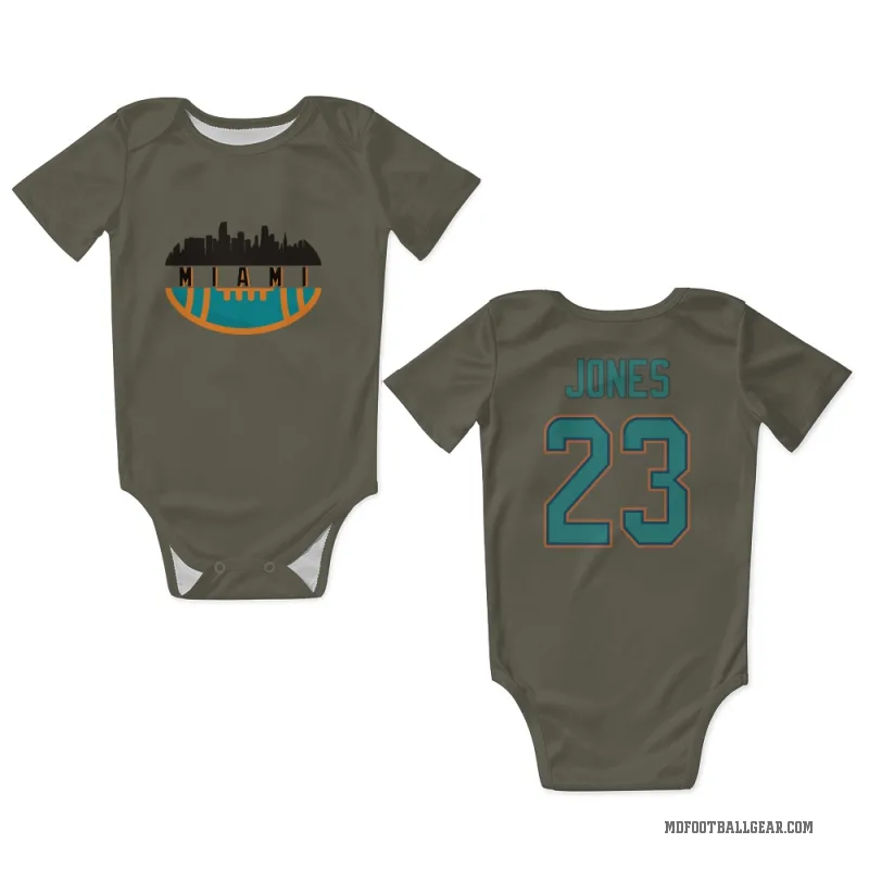 Jack Jones  Olive Miami Dolphins  Newborn & Infant Bodysuit