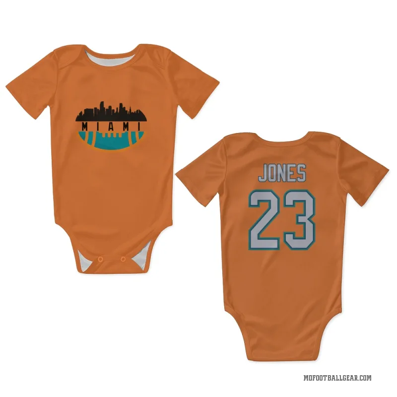 Jack Jones  Orange Miami Dolphins  Newborn & Infant Bodysuit