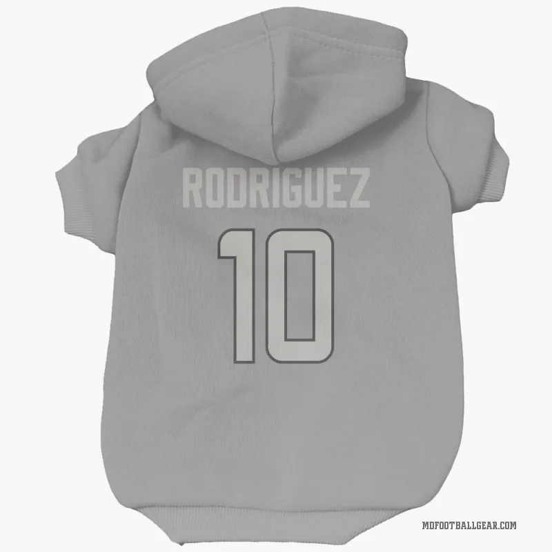 Jacob Rodriguez  Charcoal Miami Dolphins  Cat & Dog Pet Hoodie