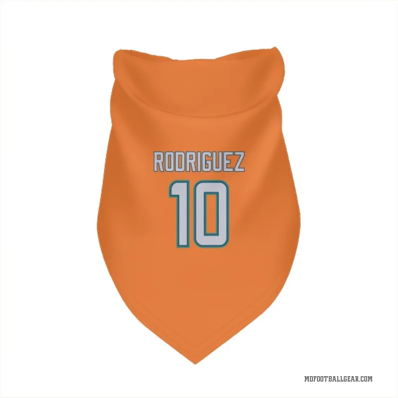 Jacob Rodriguez  Orange Miami Dolphins  Cat & Dog Pet Bandana