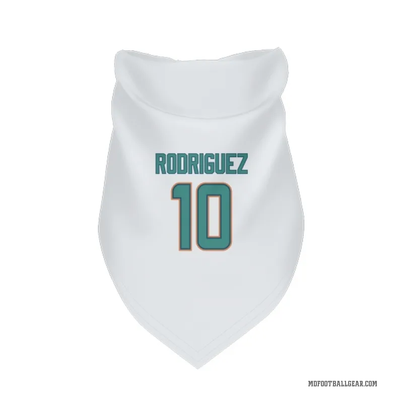 Jacob Rodriguez  White Miami Dolphins  Cat & Dog Pet Bandana