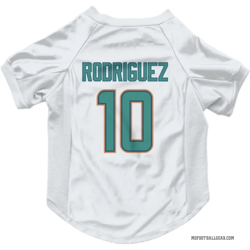 Jacob Rodriguez  White Miami Dolphins  Cat & Dog Pet Jersey
