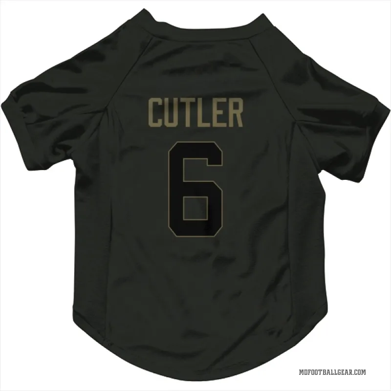 Jay Cutler  Black Miami Dolphins  Service Cat & Dog Pet Jersey