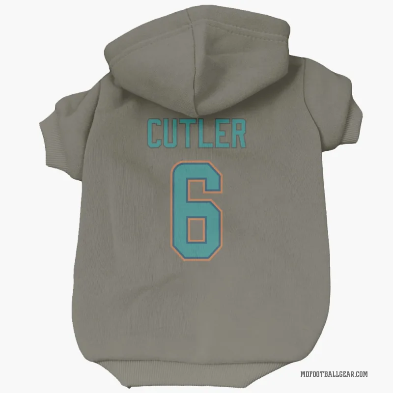 Jay Cutler  Olive Miami Dolphins  Cat & Dog Pet Hoodie