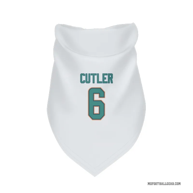 Jay Cutler  White Miami Dolphins  Cat & Dog Pet Bandana