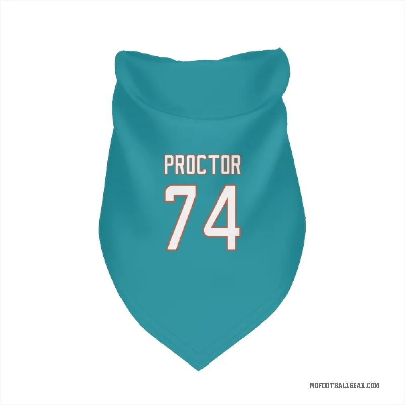 Kadyn Proctor  Aqua Miami Dolphins  Cat & Dog Pet Bandana