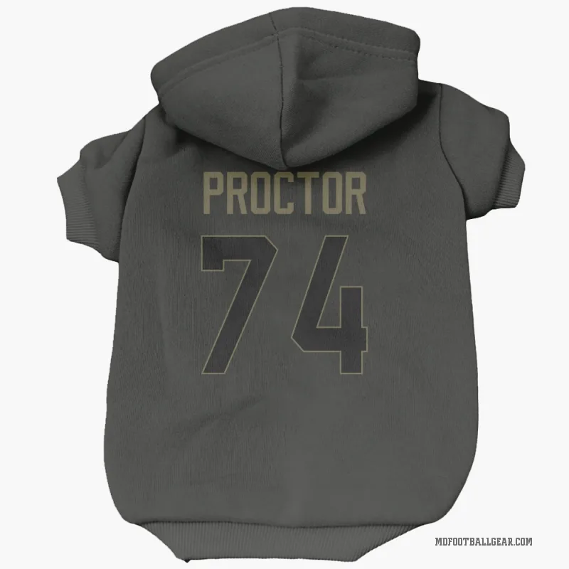 Kadyn Proctor  Black Miami Dolphins  Service Cat & Dog Pet Hoodie