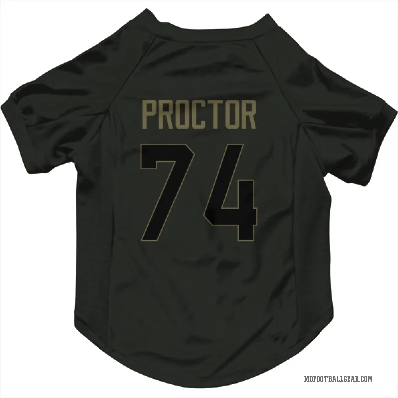 Kadyn Proctor  Black Miami Dolphins  Service Cat & Dog Pet Jersey