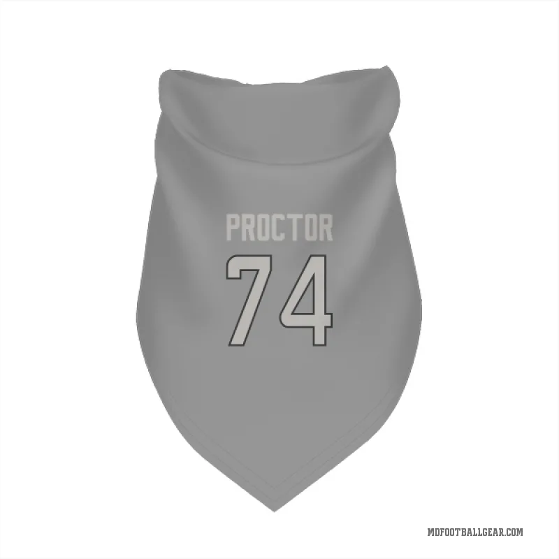 Kadyn Proctor  Charcoal Miami Dolphins  Cat & Dog Pet Bandana