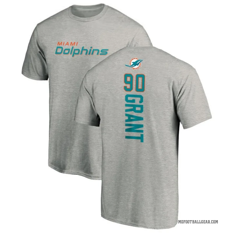 Kenneth Grant Youth Ash Miami Dolphins Backer T-Shirt -