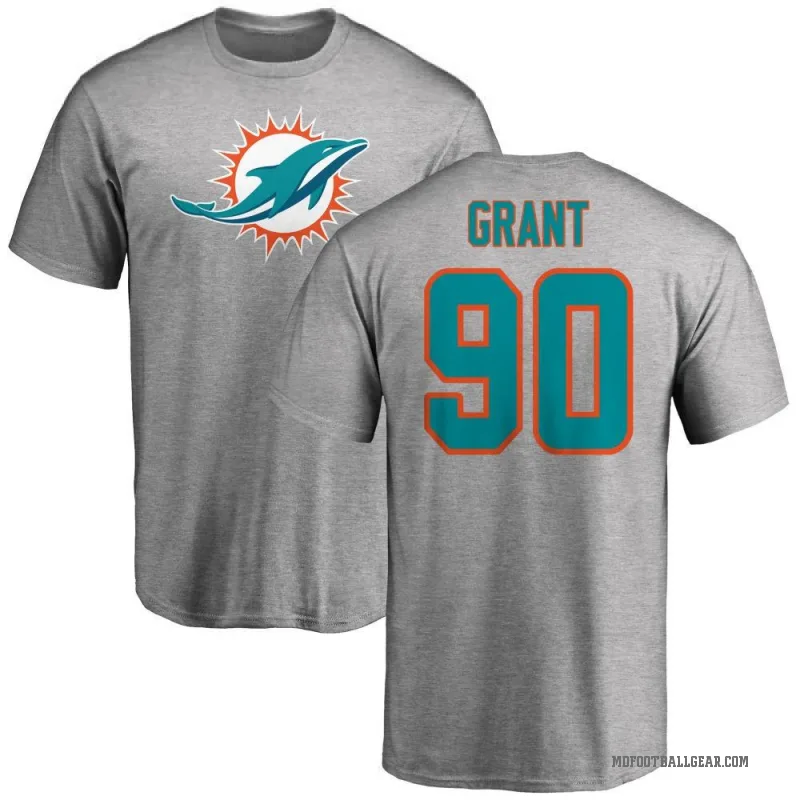 Kenneth Grant Youth Ash Miami Dolphins Logo T-Shirt -