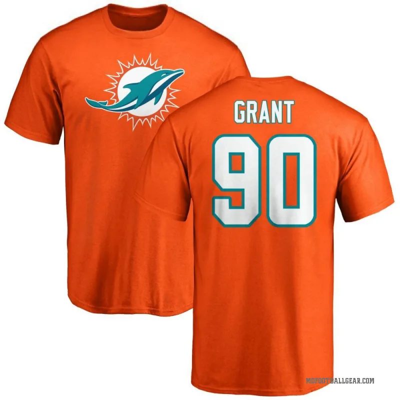 Kenneth Grant Youth Orange Miami Dolphins Logo T-Shirt -