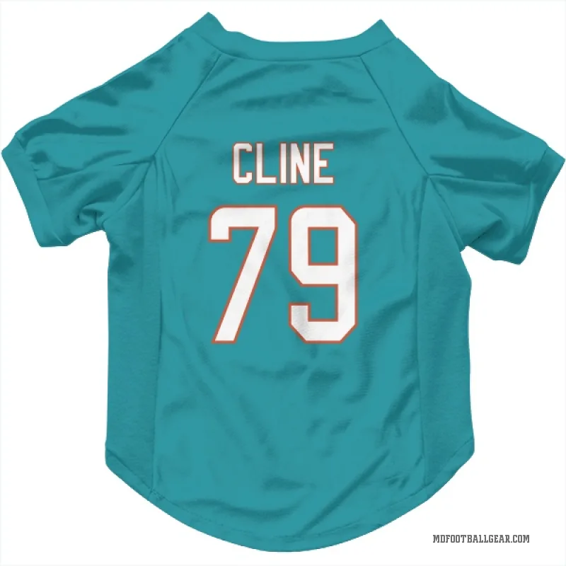 Kevin Cline  Aqua Miami Dolphins  Cat & Dog Pet Jersey