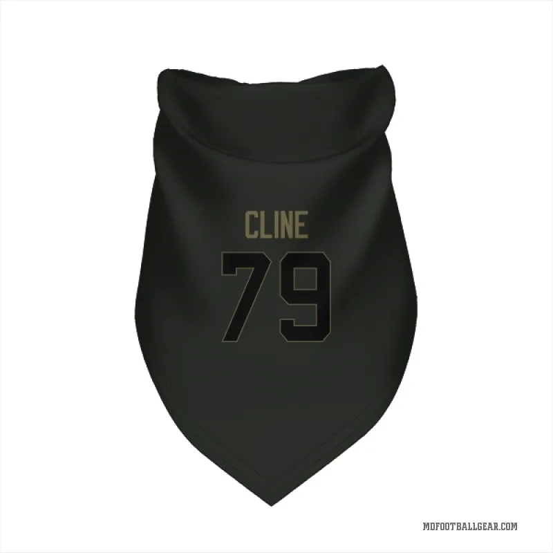 Kevin Cline  Black Miami Dolphins  Service Cat & Dog Pet Bandana