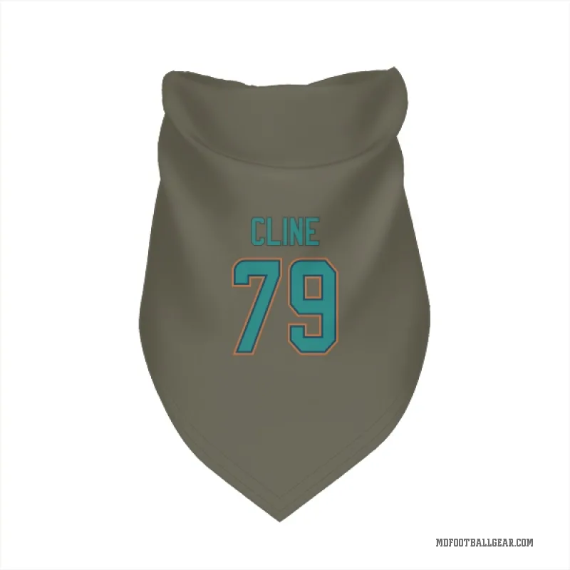 Kevin Cline  Olive Miami Dolphins  Cat & Dog Pet Bandana