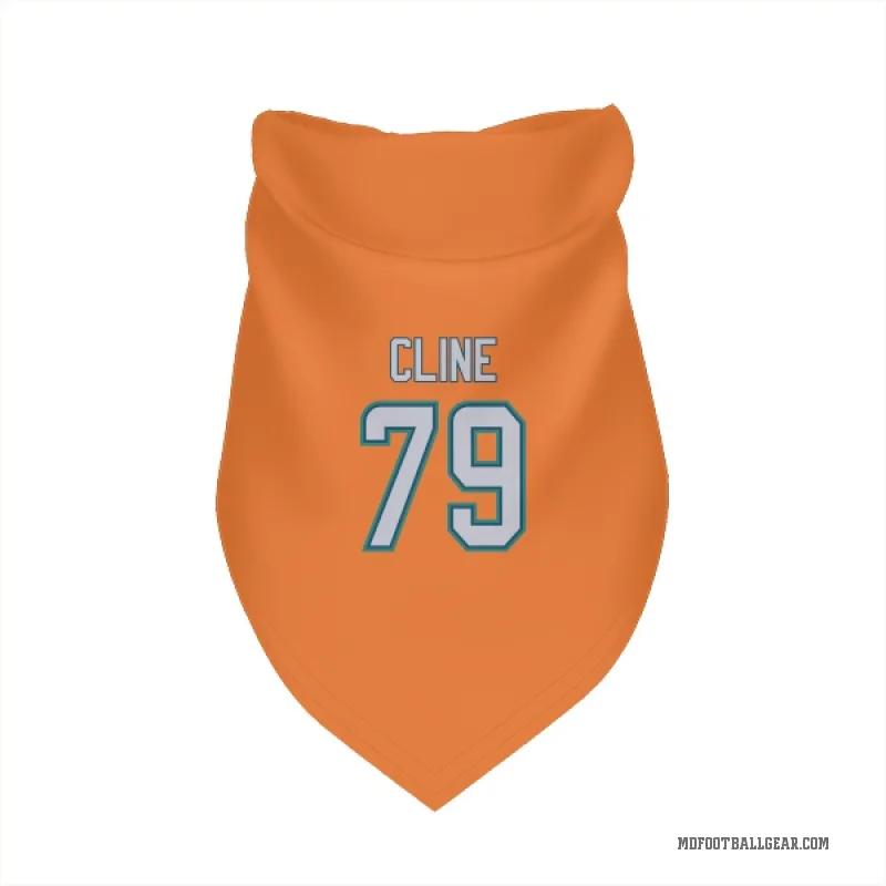 Kevin Cline  Orange Miami Dolphins  Cat & Dog Pet Bandana