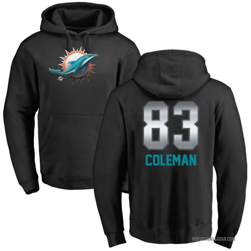 Kevin Coleman Jr. Youth Black Miami Dolphins Midnight Mascot Pullover Hoodie